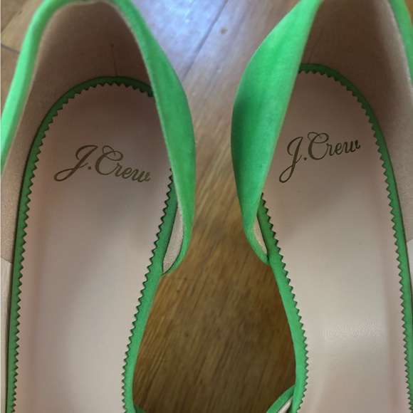 NWT J.Crew Suede Green Pumps - Size 10.5 - Picture 5 of 7